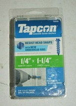Tapcon 24315 Hex-Washer-Head Concrete Anchors, 1/4&quot; x 1-1/4&quot;, 75-Count - $21.78