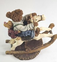Boyds Bears & Friends Pop Pop with Chrissy Giddy-Up Bearstone Collection 228371 - $19.45