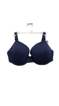 Hanes Bra Womens Size 38DD Navy Blue Everyday Comfort Underwire Molded Cups - $14.85