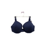 Hanes Bra Womens Size 38DD Navy Blue Everyday Comfort Underwire Molded Cups - £11.09 GBP