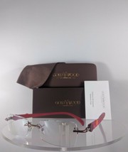 Brand New Authentic Gold &amp; Wood R30 28 Rc37 Rimless Eyeglasses Red Color Blended - £112.41 GBP