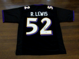 RAY LEWIS 2 X SBC MVP BALTIMORE RAVENS ALL DECADE HOF SIGNED AUTO JERSEY... - $217.79