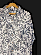 Triumph of California Shirt XL Mens Aboriginal Aloha Hawaiian Print Vintage - $27.80