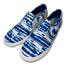 Margaritaville Sneakers Sailor Blue Tie-Dye Women&#39;s Canvas Slip On Loafers Flats - £43.22 GBP