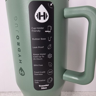 Hydrojug Traveler 40 oz Sage - Insulated Travel Jug Mug Tumbler With Handle Item image 3