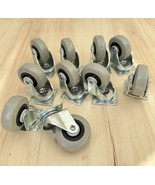 12 Pack 2” Caster Wheels Swivel Top Plate On Polyurethane Wheels PU - €18,51 EUR