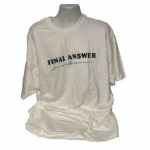 Vintage Y2K Jesus My Lifeline &amp; My Final Answer Testimony T Shirt Size 2XL XXL  - £13.30 GBP