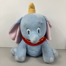 Disney Baby Dumbo The Flying Elephant Plush Toy Stuffed Animal Blue Sensory Hat - £23.73 GBP