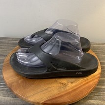 Oofos Original Recovery Mens Size 10 Foam Flip Flop Sandals Black Slides... - $29.69