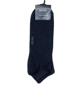 Hugo Boss Men&#39;s Low Cut Socks 2- Pack Sneaker - Charcoal - Size: US 7-13 - £11.69 GBP