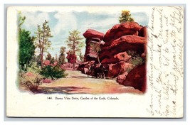 Buena Vista Drive Garden of the Gods Denver Colorado CO DB Postcard N24 - £2.63 GBP