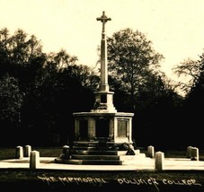 RPPC Dulwich College War Memorial Southwark London England card UNP - £8.07 GBP