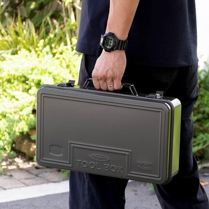 TOYO STEEL Tool Box Trunk Shape T-360 Moss Green Made in Japan Item image 2