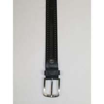 Men's Belt By PICCODER Turkey Genuine Leather Stitched 5021 Black image 3