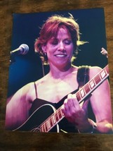 Vintage Sheryl Crow 8x10 Glossy Photo Playing Guitar While Singing - $8.00
