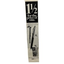 Sheaffer Pens Vintage Print Ad 60s Good Ball Point 1 1/2 for the Price of One - $21.89