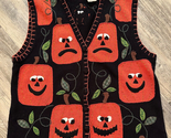 Vtg Bobbie Brooks Pumpkin Best Women’s 14/16W Multicolor Halloween Butto... - $24.18