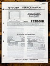 Sharp 19SB60R TV / Television Service Manual *Original* - $19.77