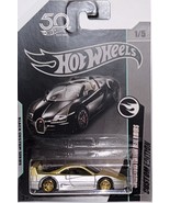 Silver/Gold Ferrari F40 CUSTOM Hot Wheels Black Series w/Real Riders * - €83,34 EUR