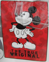 Disney&#39;s Mickey &quot;The True Original&quot; Twin/Full Raschel Blanket 60X80 - £50.98 GBP