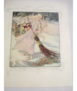 1935 Illustrated Color Page The Three Dwarfs in the Wood by Anne Anderson - $13.69 CAD