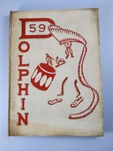 1959 High School Yearbook Weber HS Chicago Illinois The Dolphin Signed - £19.71 GBP