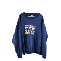 NewsCentre News Hound STAFF Mens Sweatshirt XL 100% Cotton Blue Waves Ca... - £26.99 GBP