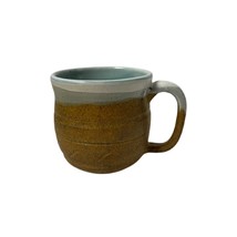 J Vigil Coffee Mug Pottery Hobbyist Piece Lt. Blue/ Tan - £9.22 GBP