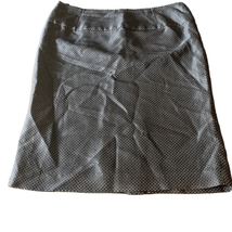 Donna Karan Womens 14 Vintage Black White Polka Dot 100% Silk Pencil Skirt - $18.69