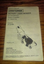 Craftsman Rotary Lawn Mower Owners Manual 6.5 HP 917.377061 Sears Roebuc... - $11.99