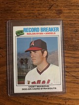 Nolan Ryan Record Breaker 1978 Topps Baseball Card  Baseball Card (078) - £7.81 GBP