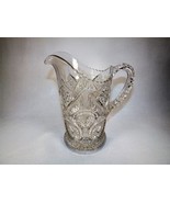 EAPG Pitcher Handled Beautiful Victorian Pattern Clear Glass Star &amp; Arch... - £9.19 GBP