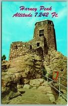 Harney Peak Watch Tower Black Hills South Dakota SD UNP Chrome Postcard H10 - £1.99 GBP