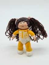 Vintage 1984 OAA Cabbage Patch Kids Mini PVC Figure Long Brown Hair Girl - $16.82