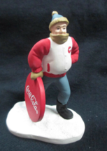 Coca-Cola Town Square Snow Day Fun Christmas Village Figure Holiday 1997 - £5.91 GBP