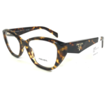 PRADA Eyeglasses Frames VPR 21Z 14L-1O1 Brown Tortoise Cat Eye 53-17-145 - £140.19 GBP