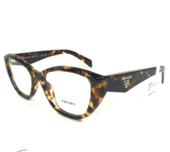 PRADA Eyeglasses Frames VPR 21Z 14L-1O1 Brown Tortoise Cat Eye 53-17-145 - £138.95 GBP