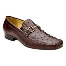 Belvedere Men's Shoes Bartolo Genuine Ostrich Loafer Brown 1026OB image 6