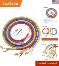 Universal 60” HVAC Charging Hoses with Shut-Off Valve and Valve Core Rem... - $55.50