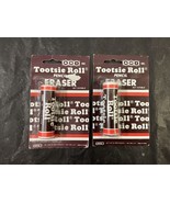 Lot Of 2 1980s Tootsie Roll Candy Collectible Advertising Pencil Eraser ... - $18.70