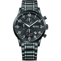 HB1513180 Hugo Boss cronografo da uomo al quarzo in acciaio inossidabile... - £99.83 GBP