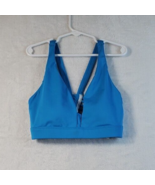 Victoria&#39;s Secret Sports Bra Womens Size XS Blue Polyester Wide Straps V... - $19.18