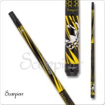 Scorpion SW31 Pool Cue Black with Yellow Slanted Points 19oz Free Shipping! - £147.91 GBP