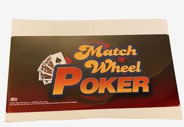 Slot Machine Casino Advertising sign part vtg Poker 21X13 Match Wheel Ba... - $39.55