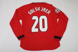 manchester united jersey 1998 1999 shirt SOLKSJAER champions league fina... - £59.25 GBP