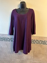 Nwot Eileen Fisher 100% Linen Purple Tunic Sz - £58.77 GBP