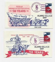 4 FDC Envelopes-Texas Sesquicentennial Alamo Village Day-Aug. 28, 1986 - £11.18 GBP