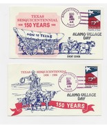 4 FDC Envelopes-Texas Sesquicentennial Alamo Village Day-Aug. 28, 1986 - $12.50