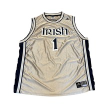 Adidas Notre Dame Fighting Irish Basketball Jersey Gold Men&#39;s Size XL - $39.99