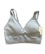 Tranquil &amp; True Plunge Ribbed Smocking Band Padded Bra Seamless Straps S... - $232.09 MXN